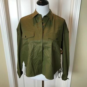 Rag and Bone top, Sz M, olive green